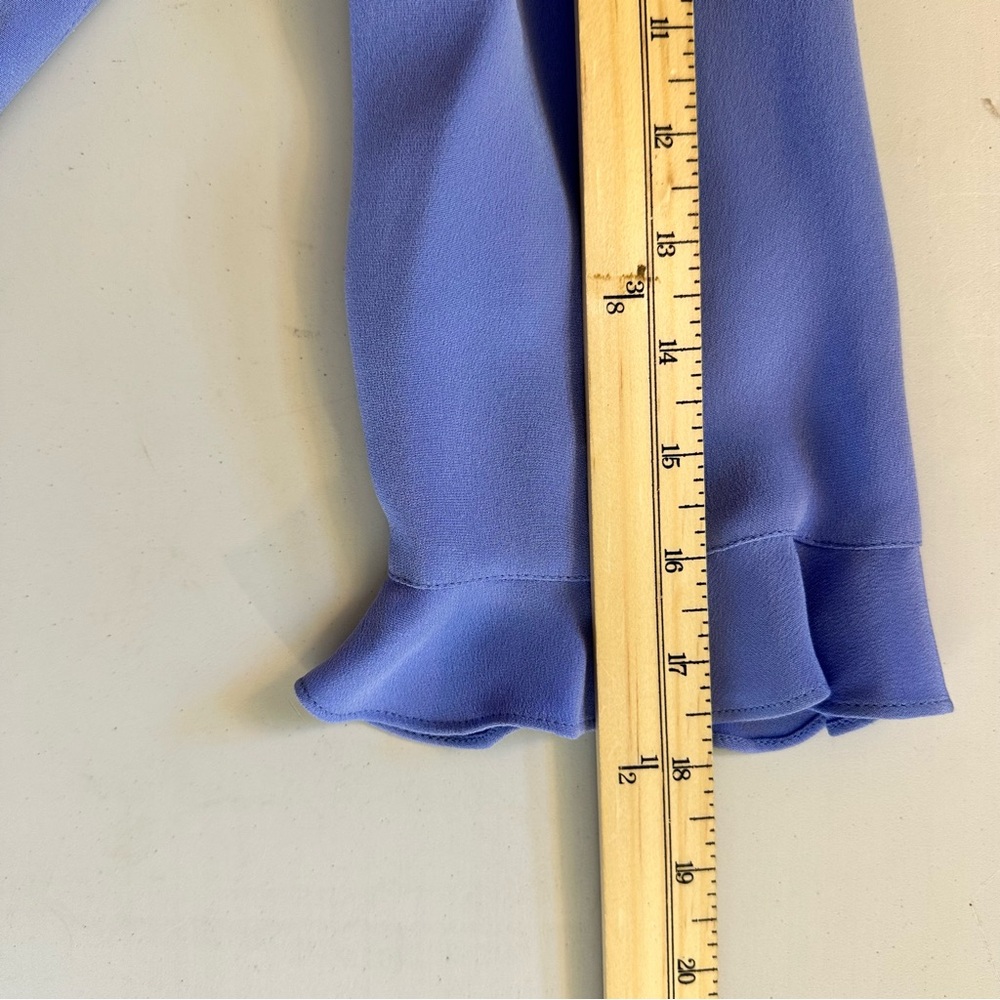 Maggy London 100% Silk 2-Piece Sz 12 Skirt Suit Periwinkle Lined MOB Formal - Picture 9 of 16